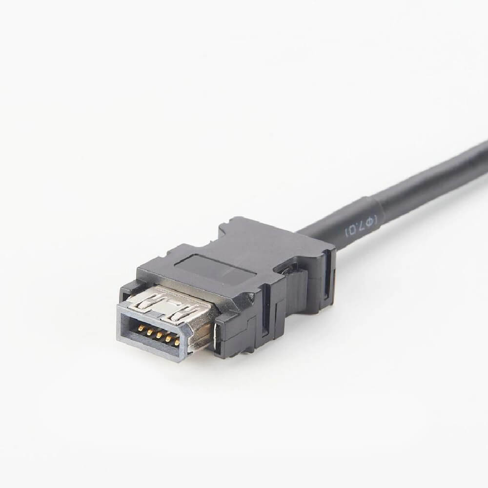 Elecbee SCSI 10Pin Female To CM10-R10P 10Pin Plug With Encoder Cable 0.5M For Mitsubishi Mr-J3Enscbl5M-L 